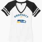 JOHNSBURG HIGH SCHOOL SKYHAWKS <span class="pdp-name-mascot">JOHNSBURG SKYHAWKS</span> District Women's Game V-Neck T-Shirt Front Thumbnail