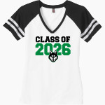 HILLCREST HIGH SCHOOL HUSKIES <span class="pdp-name-mascot">HILLCREST HUSKIES</span> District Women's Game V-Neck T-Shirt Front Thumbnail