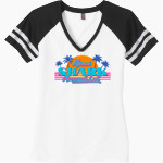 Shark Research & Conservation The Official Online Store <span class="pdp-name-mascot">SRC Sharks</span> District Women's Game V-Neck T-Shirt Front Thumbnail