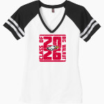 BIG WALNUT HIGH SCHOOL EAGLES <span class="pdp-name-mascot">BIG WALNUT EAGLES</span> District Women's Game V-Neck T-Shirt Front Thumbnail