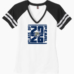 PEARL HIGH SCHOOL PIRATES <span class="pdp-name-mascot">PEARL PIRATES</span> District Women's Game V-Neck T-Shirt Front Thumbnail