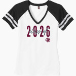 LOCKPORT TOWNSHIP HIGH SCHOOL PORTERS <span class="pdp-name-mascot">LOCKPORT TOWNSHIP PORTERS</span> District Women's Game V-Neck T-Shirt Front Thumbnail