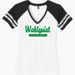Wahlquist Eagles <span class="pdp-name-mascot">Wahlquist Eagles</span> District Women's Game V-Neck T-Shirt Front Thumbnail