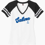 Mapleton Sailors <span class="pdp-name-mascot">Mapleton Sailors</span> District Women's Game V-Neck T-Shirt Front Thumbnail