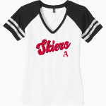 ASPEN HIGH SCHOOL SKIERS <span class="pdp-name-mascot">ASPEN SKIERS</span> District Women's Game V-Neck T-Shirt Front Thumbnail