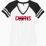 Curtis Cougars <span class="pdp-name-mascot">Curtis Cougars</span> District Women's Game V-Neck T-Shirt Front Thumbnail