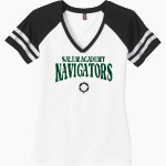 SALEM ACADEMY Navigators <span class="pdp-name-mascot">SALEM ACADEMY Navigators</span> District Women's Game V-Neck T-Shirt Front Thumbnail