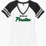 VERNDALE HIGH SCHOOL PIRATES <span class="pdp-name-mascot">VERNDALE PIRATES</span> District Women's Game V-Neck T-Shirt Front Thumbnail