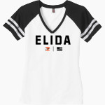 ELIDA HIGH SCHOOL BULLDOGS District Women's Game V-Neck T-Shirt Front Thumbnail