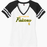 AKRON FIRESTONE HIGH SCHOOL FALCONS <span class="pdp-name-mascot">AKRON FIRESTONE FALCONS</span> District Women's Game V-Neck T-Shirt Front Thumbnail