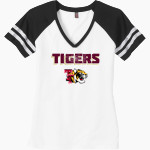 TERREBONNE HIGH SCHOOL TIGERS <span class="pdp-name-mascot">TERREBONNE TIGERS</span> District Women's Game V-Neck T-Shirt Front Thumbnail