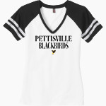 PETTISVILLE BLACKBIRDS ONLINE STORE <span class="pdp-name-mascot">PETTISVILLE BLACKBIRDS</span> District Women's Game V-Neck T-Shirt Front Thumbnail