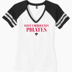West Carrollton Pirates <span class="pdp-name-mascot">West Carrollton Pirates</span> District Women's Game V-Neck T-Shirt Front Thumbnail