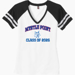 MYRTLE POINT HIGH SCHOOL BOBCATS <span class="pdp-name-mascot">MYRTLE POINT BOBCATS</span> District Women's Game V-Neck T-Shirt Front Thumbnail