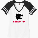 Gilmanton Panthers <span class="pdp-name-mascot">Gilmanton Panthers</span> District Women's Game V-Neck T-Shirt Front Thumbnail