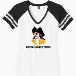 ASHTON-FRANKLIN CENTER H S RAIDERS <span class="pdp-name-mascot">ASHTON - FRANKLIN RAIDERS</span> District Women's Game V-Neck T-Shirt Front Thumbnail