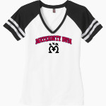 Maternity Bvm Blue Jays <span class="pdp-name-mascot">Maternity Bvm Blue Jays</span> District Women's Game V-Neck T-Shirt Front Thumbnail
