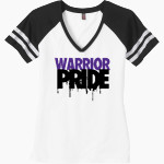 King's Academy Warriors District Women's Game V-Neck T-Shirt Front Thumbnail