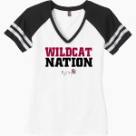 Eiland Wildcats <span class="pdp-name-mascot">Eiland Wildcats</span> District Women's Game V-Neck T-Shirt Front Thumbnail
