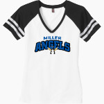 Miller Angels <span class="pdp-name-mascot">Miller Angels</span> District Women's Game V-Neck T-Shirt Front Thumbnail