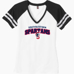 Southwestern Spartans <span class="pdp-name-mascot">Southwestern Spartans</span> District Women's Game V-Neck T-Shirt Front Thumbnail