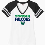 WOODINVILLE HIGH SCHOOL FALCONS District Women's Game V-Neck T-Shirt Front Thumbnail