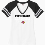Pope Francis Cardinals <span class="pdp-name-mascot">Pope Francis Cardinals</span> District Women's Game V-Neck T-Shirt Front Thumbnail