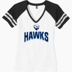 Hamilton Heights Hawks <span class="pdp-name-mascot">Hamilton Heights Christian Academy Hawks</span> District Women's Game V-Neck T-Shirt Front Thumbnail