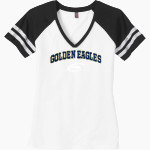 Clarion Golden Eagles <span class="pdp-name-mascot">Clarion - Penn West University Golden Eagles</span> District Women's Game V-Neck T-Shirt Front Thumbnail