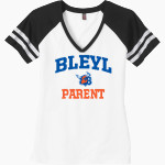 Bleyl Brahmas <span class="pdp-name-mascot">Bleyl Brahmas</span> District Women's Game V-Neck T-Shirt Front Thumbnail