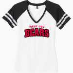 West Oso Bears <span class="pdp-name-mascot">West Oso Bears</span> District Women's Game V-Neck T-Shirt Front Thumbnail