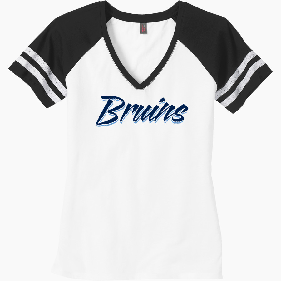 BARTLESVILLE HIGH SCHOOL BRUINS <span class="pdp-name-mascot">BARTLESVILLE BRUINS</span> District Women's Game V-Neck T-Shirt