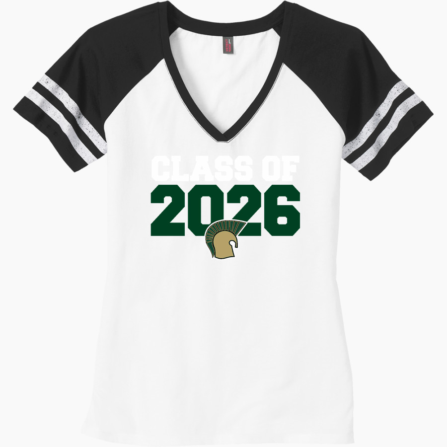 Mayo Spartans <span class="pdp-name-mascot">Mayo Spartans</span> District Women's Game V-Neck T-Shirt
