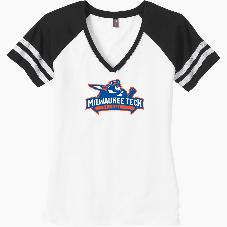 Milwaukee Area Technical College Stormers <span class="pdp-name-mascot">Milwaukee Area Technical College Stormers</span> District Women's Game V-Neck T-Shirt
