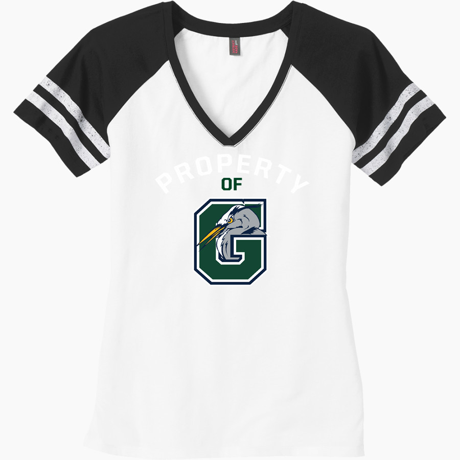Gunston Herons <span class="pdp-name-mascot">Gunston Herons</span> District Women's Game V-Neck T-Shirt