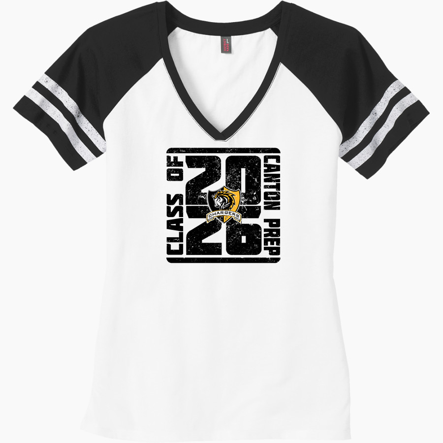 Canton Prep Chargers <span class="pdp-name-mascot">Canton Prep Chargers</span> District Women's Game V-Neck T-Shirt