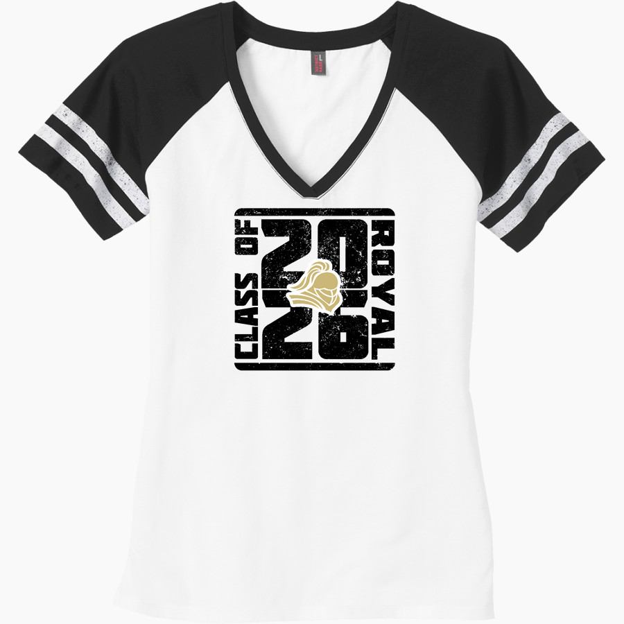 ROYAL HIGH SCHOOL KNIGHTS <span class="pdp-name-mascot">ROYAL KNIGHTS</span> District Women's Game V-Neck T-Shirt