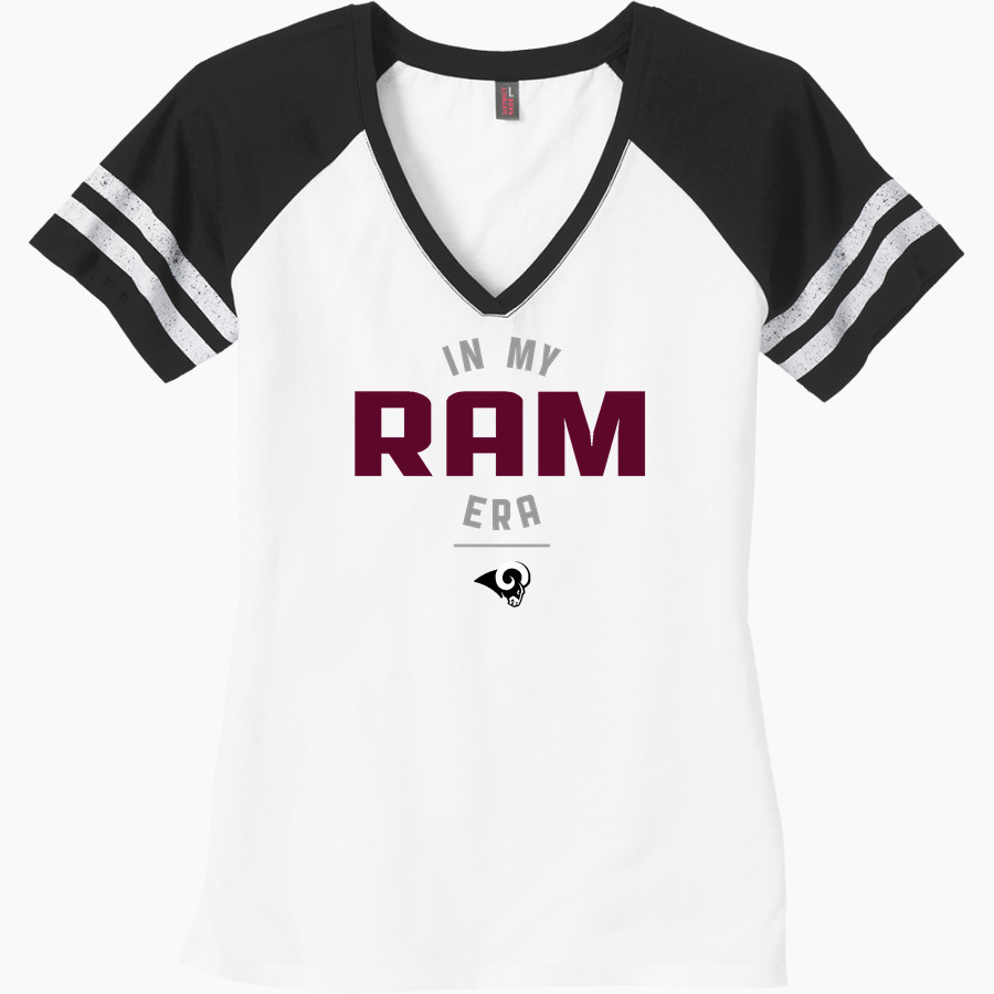 WILKINSON COUNTY CHRISTIAN ACADEMY RAMS <span class="pdp-name-mascot">WILKINSON CO RAMS</span> District Women's Game V-Neck T-Shirt