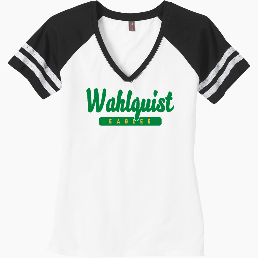 Wahlquist Eagles <span class="pdp-name-mascot">Wahlquist Eagles</span> District Women's Game V-Neck T-Shirt