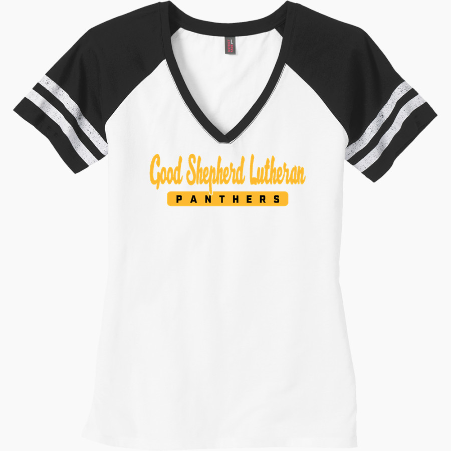 Good Shepherd Lutheran Panthers <span class="pdp-name-mascot">Good Shepherd Lutheran School Panthers</span> District Women's Game V-Neck T-Shirt