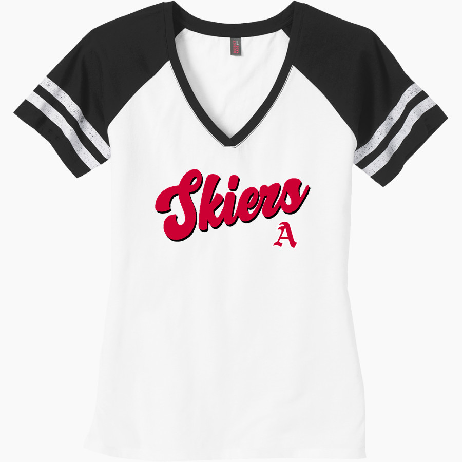 ASPEN HIGH SCHOOL SKIERS <span class="pdp-name-mascot">ASPEN SKIERS</span> District Women's Game V-Neck T-Shirt
