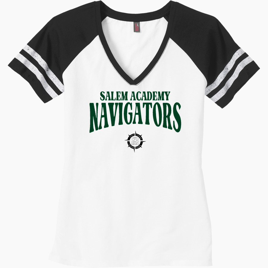 SALEM ACADEMY Navigators <span class="pdp-name-mascot">SALEM ACADEMY Navigators</span> District Women's Game V-Neck T-Shirt