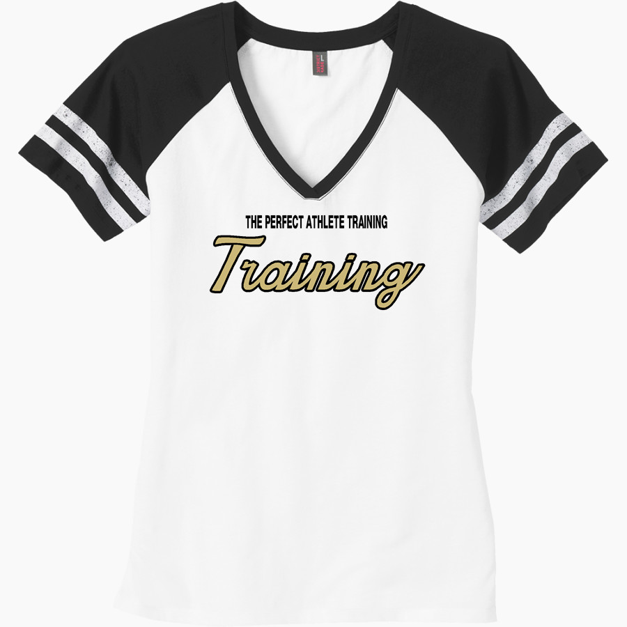 The Perfect Athlete Training Training <span class="pdp-name-mascot">The Perfect Athlete Training Training</span> District Women's Game V-Neck T-Shirt