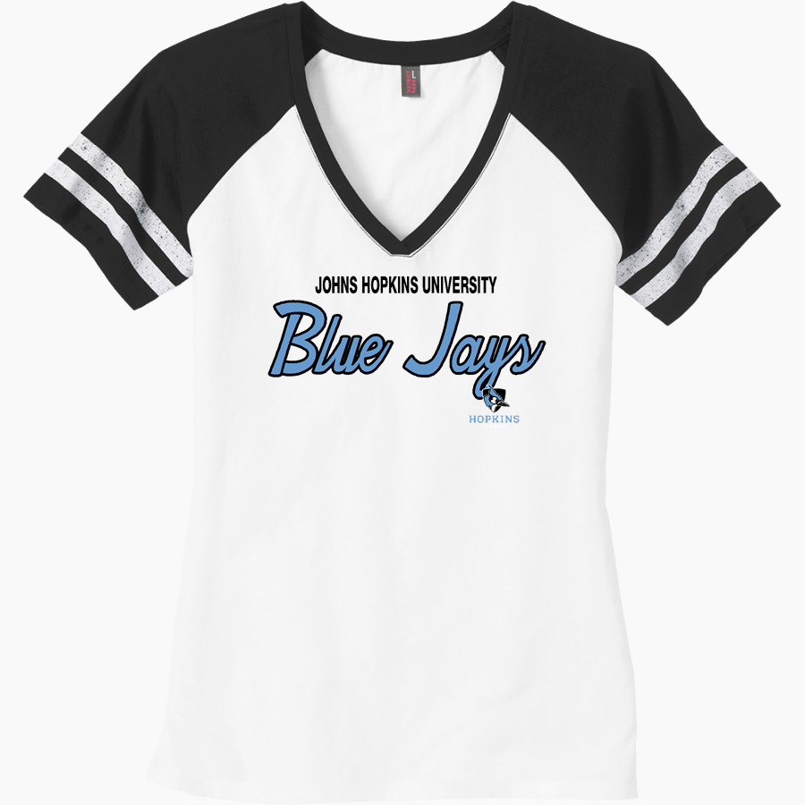 Johns Hopkins University Blue Jays <span class="pdp-name-mascot">Johns Hopkins University Blue Jays</span> District Women's Game V-Neck T-Shirt