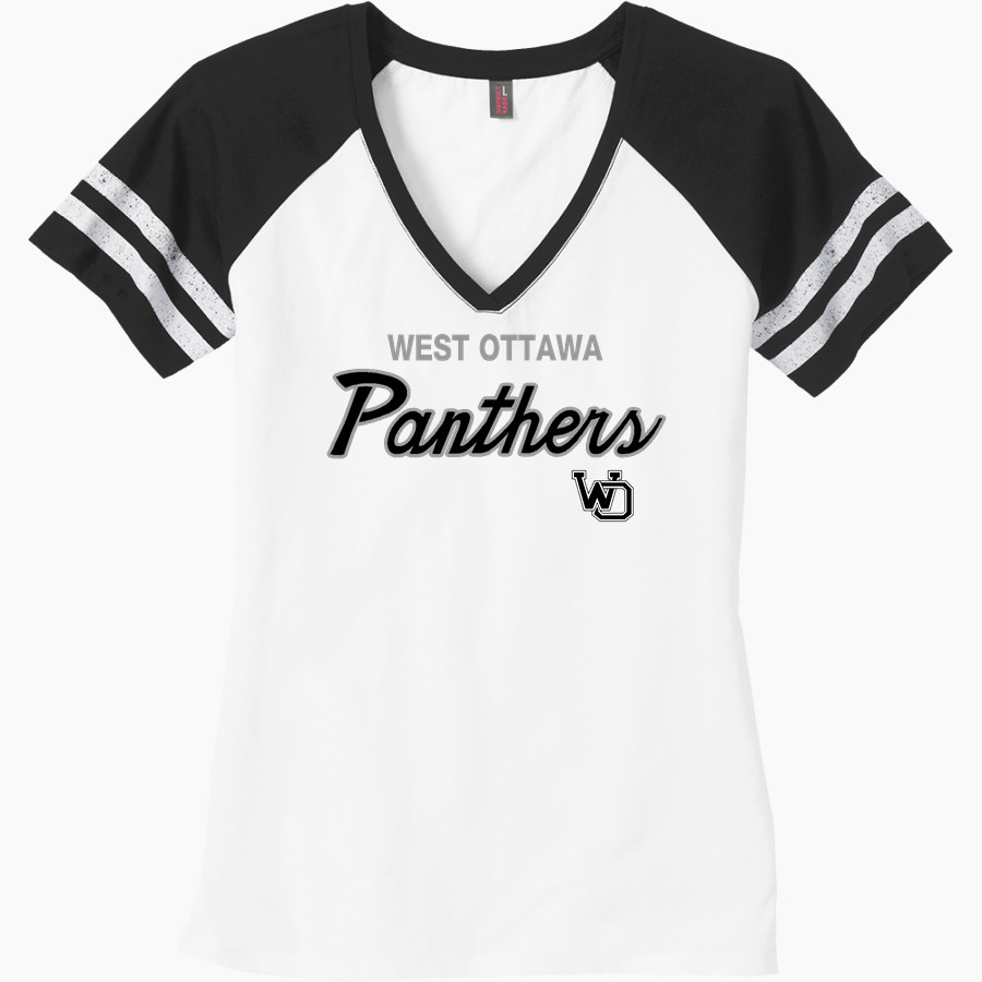 West Ottawa Panthers <span class="pdp-name-mascot">West Ottawa Panthers</span> District Women's Game V-Neck T-Shirt