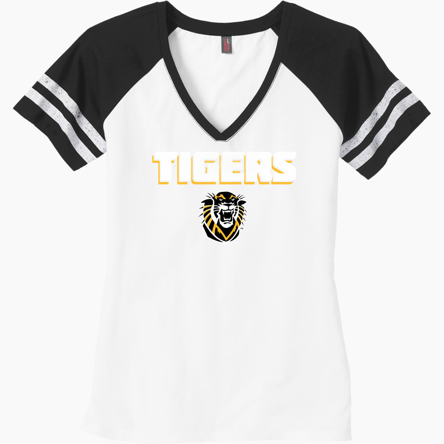 Fort Hays State University Tigers District Women's Game V-Neck T-Shirt