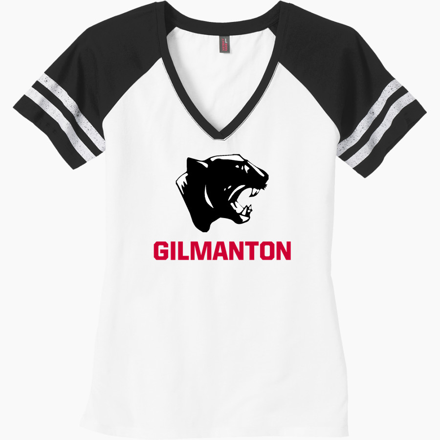 Gilmanton Panthers <span class="pdp-name-mascot">Gilmanton Panthers</span> District Women's Game V-Neck T-Shirt