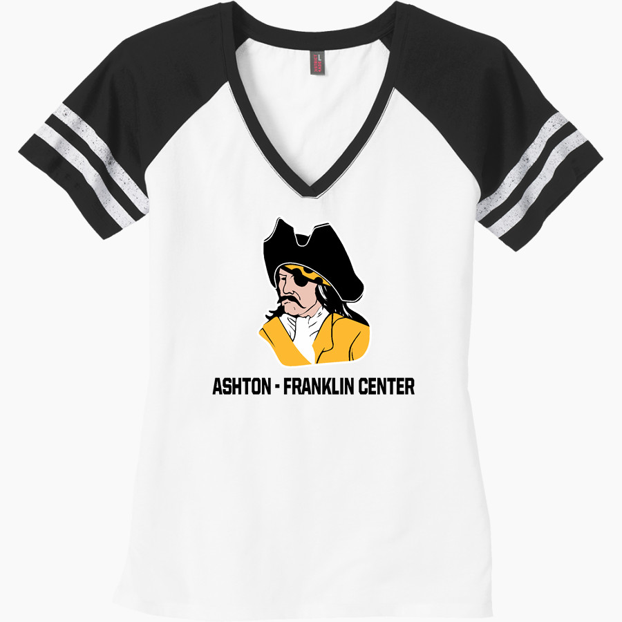 ASHTON-FRANKLIN CENTER H S RAIDERS <span class="pdp-name-mascot">ASHTON - FRANKLIN RAIDERS</span> District Women's Game V-Neck T-Shirt