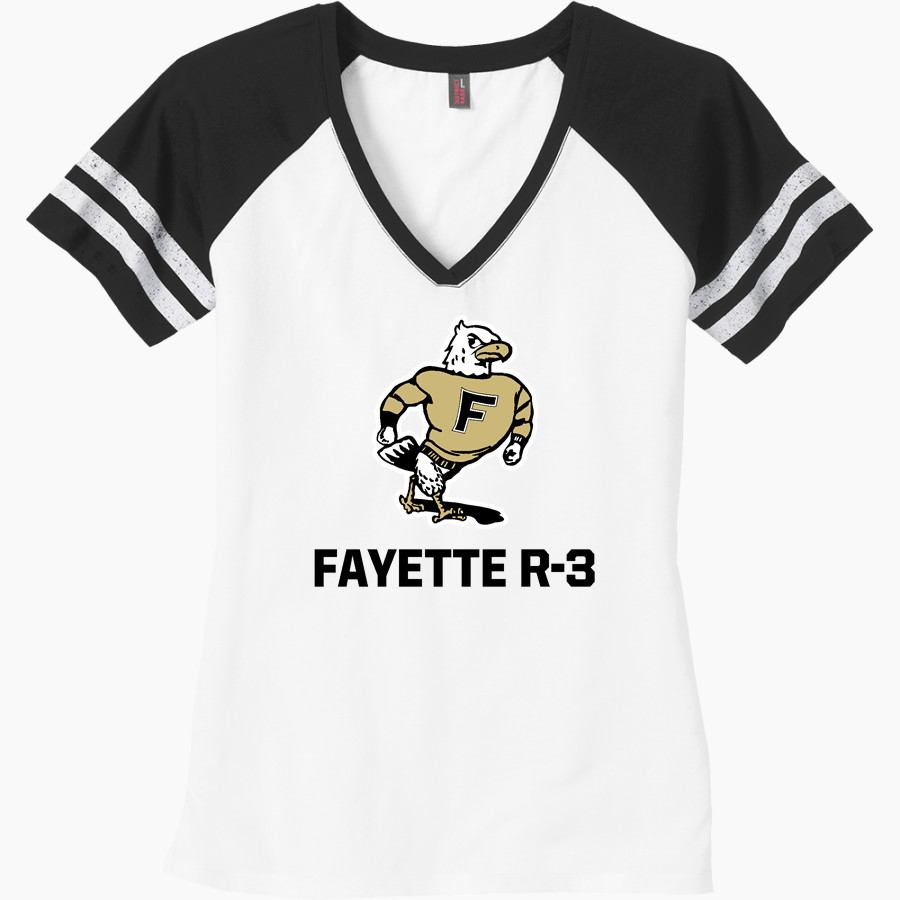 FAYETTE R-3 HIGH SCHOOL FALCONS <span class="pdp-name-mascot">FAYETTE R-3 FALCONS</span> District Women's Game V-Neck T-Shirt