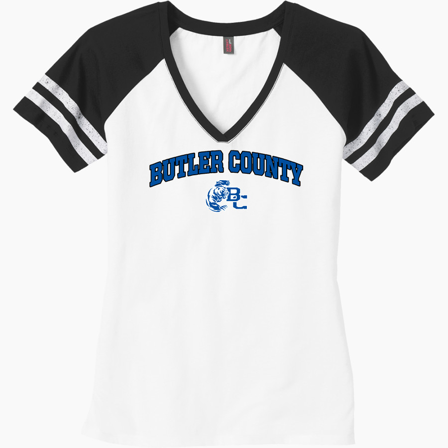 Butler County Bears <span class="pdp-name-mascot">Butler County Bears</span> District Women's Game V-Neck T-Shirt